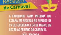 RECESSO LETIVO DE CARNAVAL