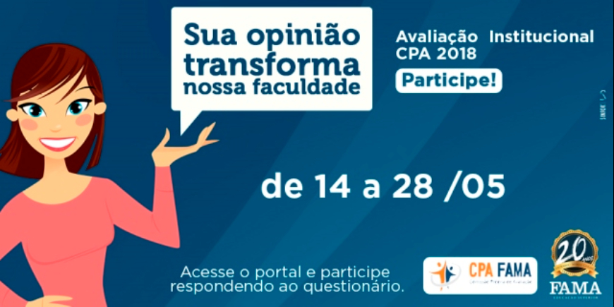 SENSIBILIZAÇÃO CPA 2018